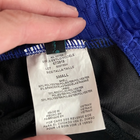 Aqua Green women’s one piece swimsuit royal blue - Picture 5 of 7